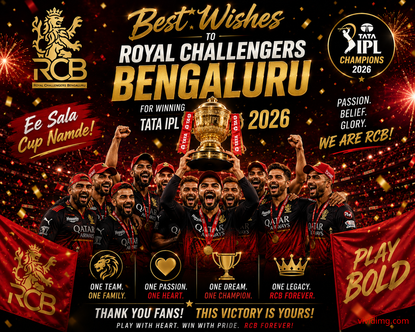 Well done rcb - tata ipl champions 2026