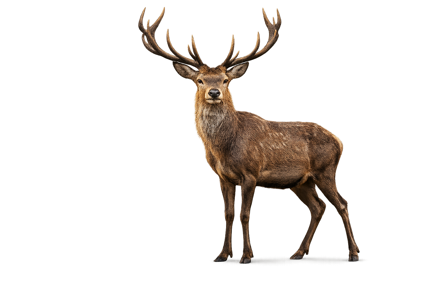 Majestic forest deer in golden sunlight with stunning wildlife beauty