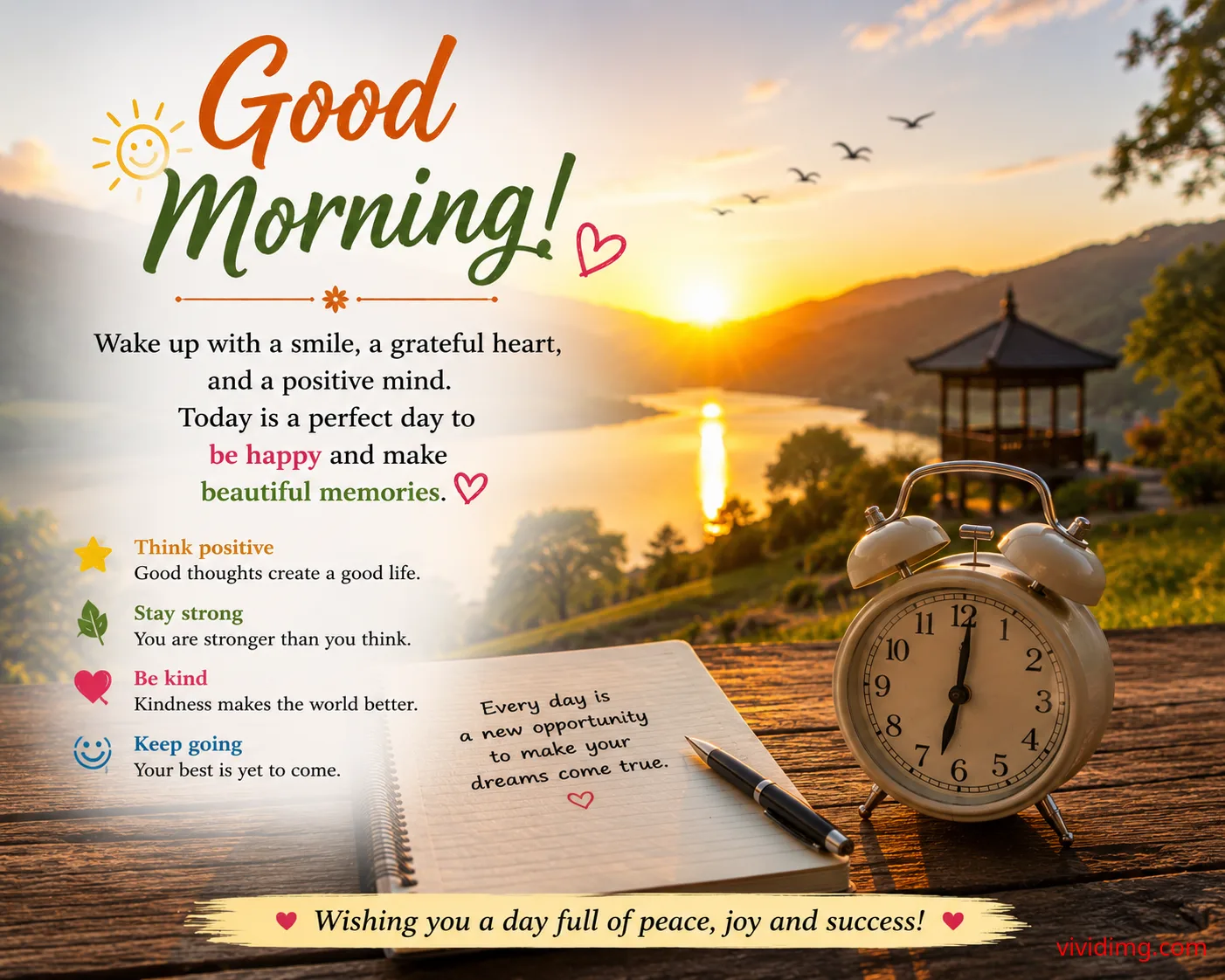 Good morning with fresh hope and new opportunities