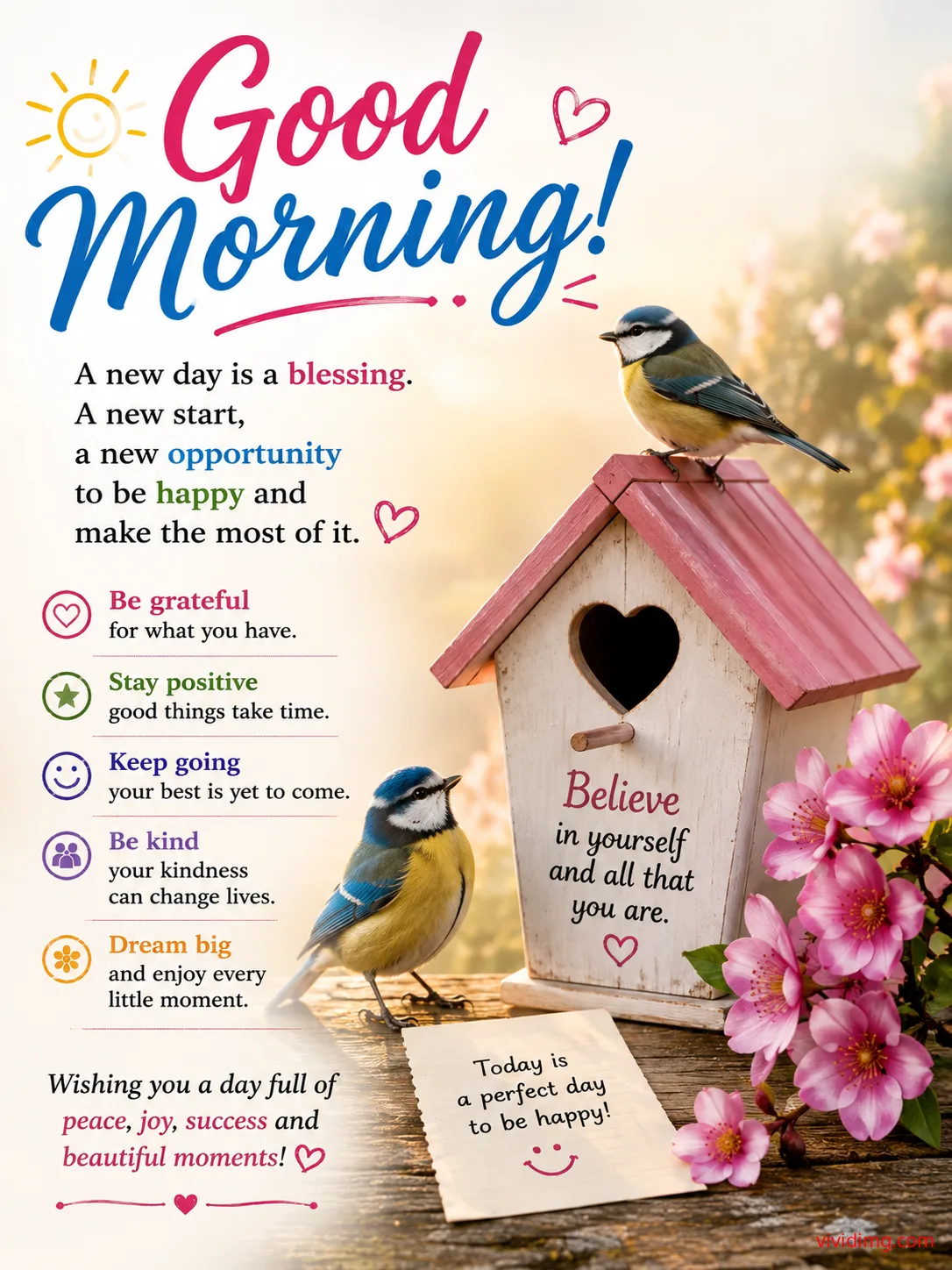 Good Morning with Beautiful Blessings and New Beginnings