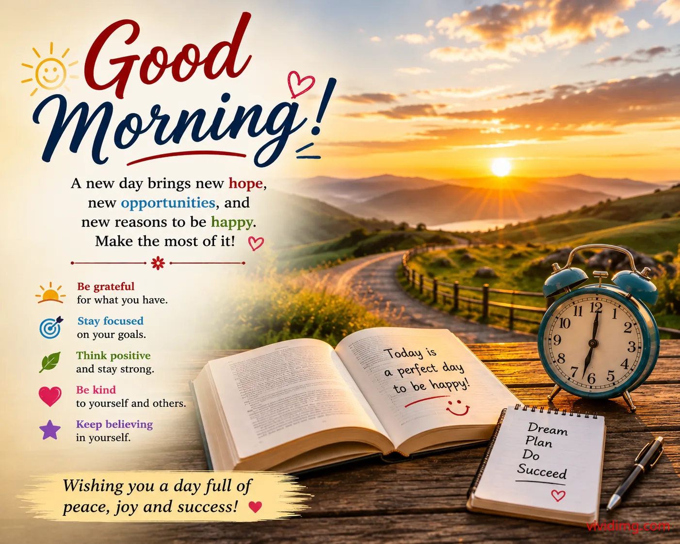 Good morning with new hope and new opportunities