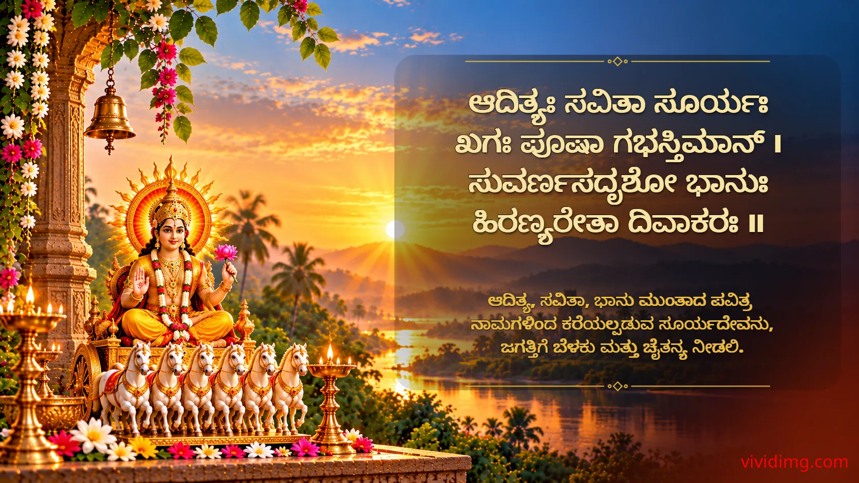 May Lord Surya Narayana Illuminate Your Life with Health, Wisdom and Divine Energy