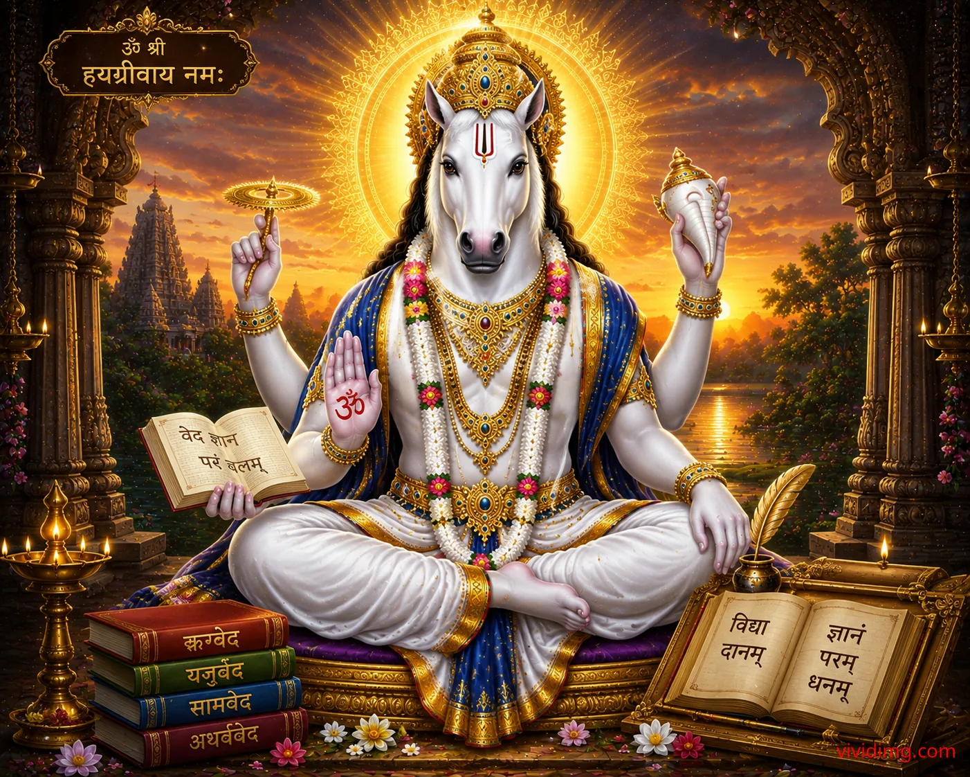 Lord Hayagreeva blessings for knowledge, wisdom and success in education