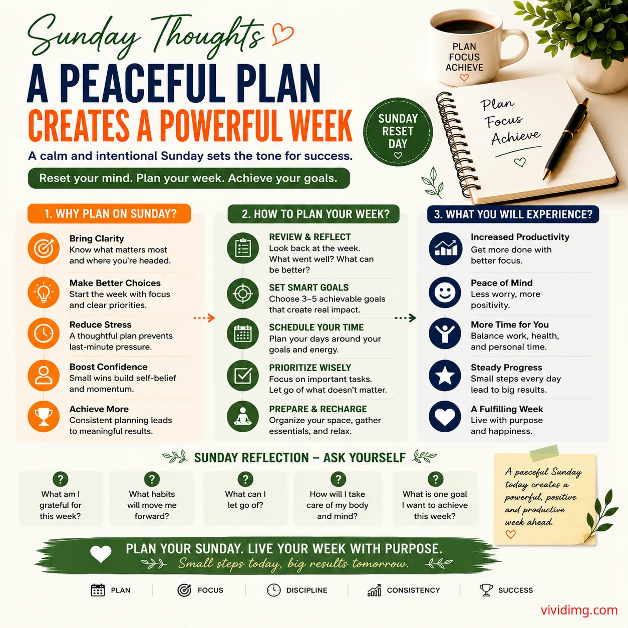 Sunday thoughts: a peaceful plan creates a powerful week