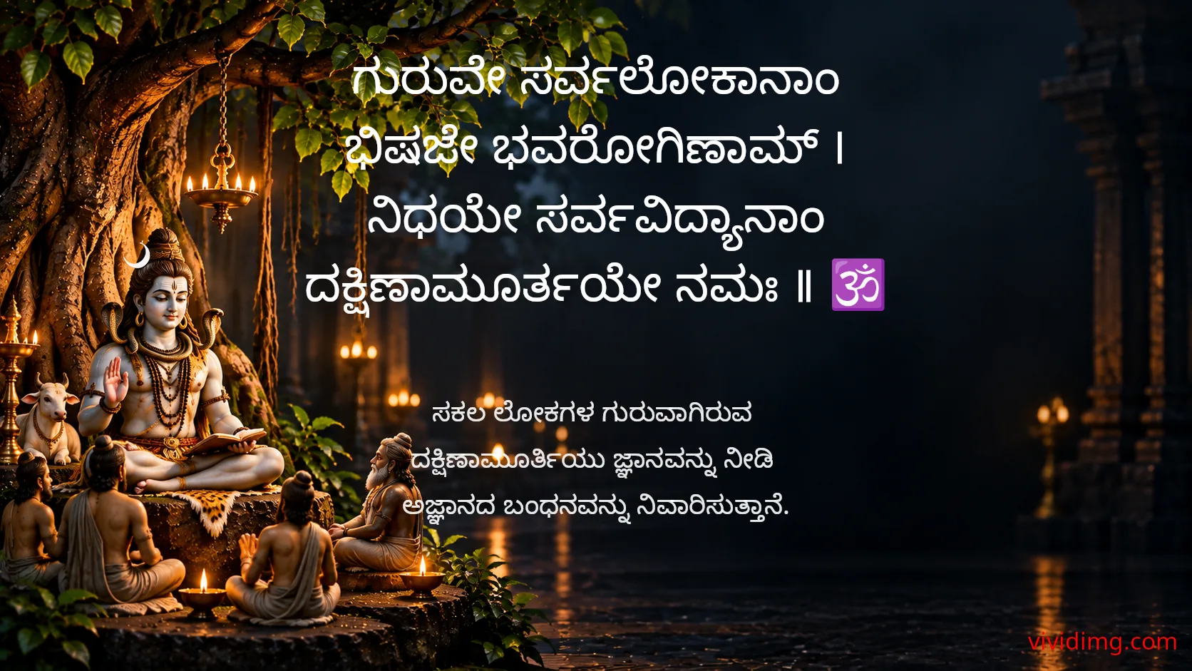 May lord dakshinamurthy bless you with wisdom and self-realization