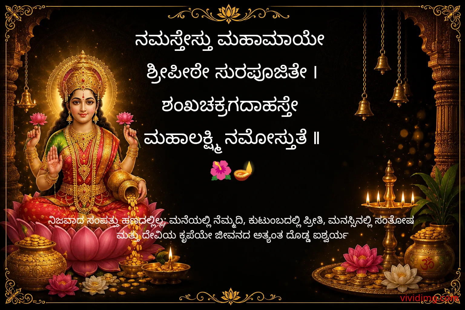May goddess lakshmi fill your home with peace and prosperity