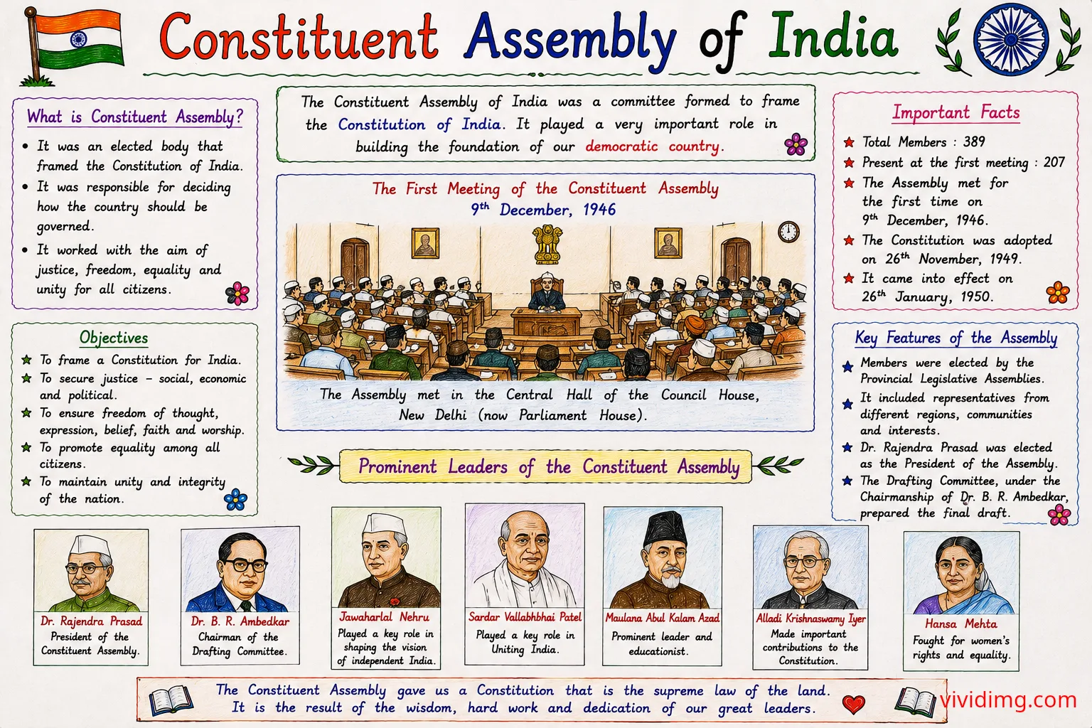 Constituent Assembly of India – the makers of the Indian Constitution