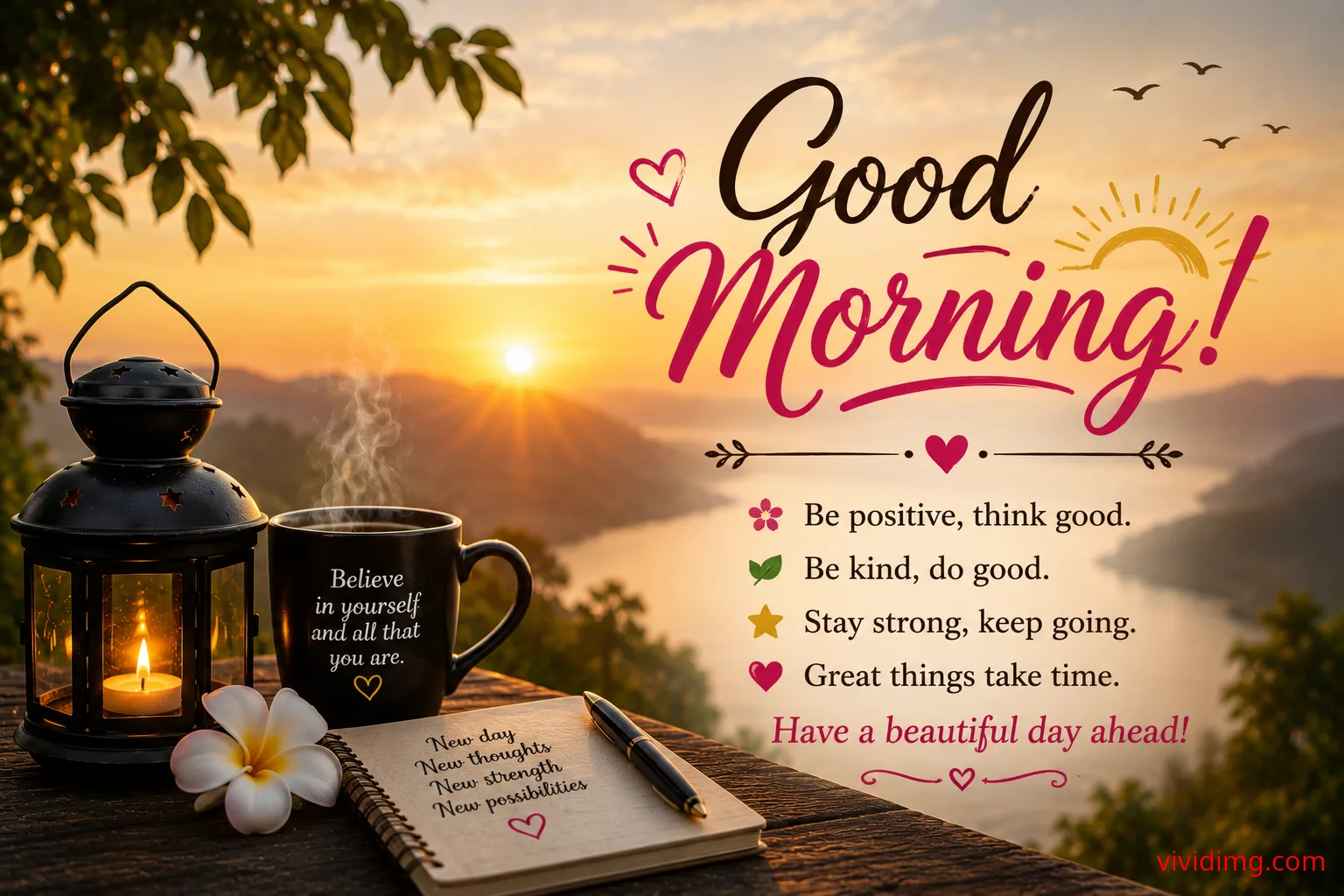 Positive Good Morning Wishes for a Beautiful Day Ahead