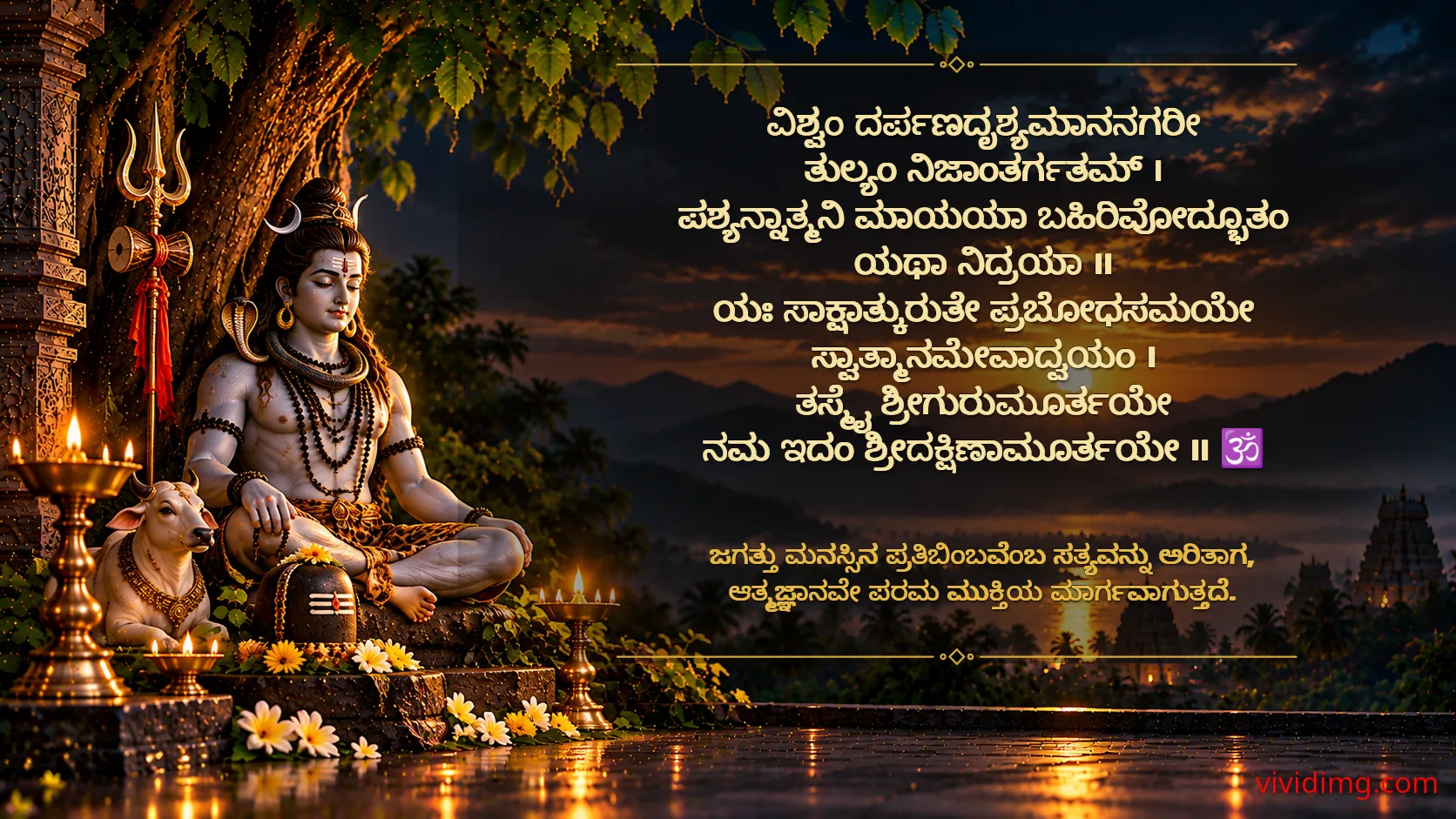May lord dakshinamurthy bless your life with wisdom and self-realization
