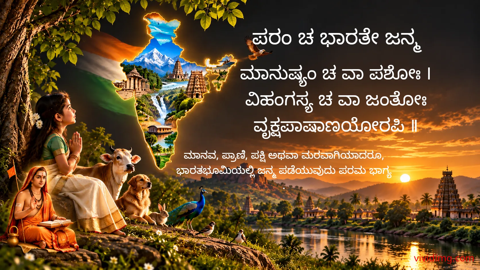 May every birth be blessed in the sacred land of Bharata