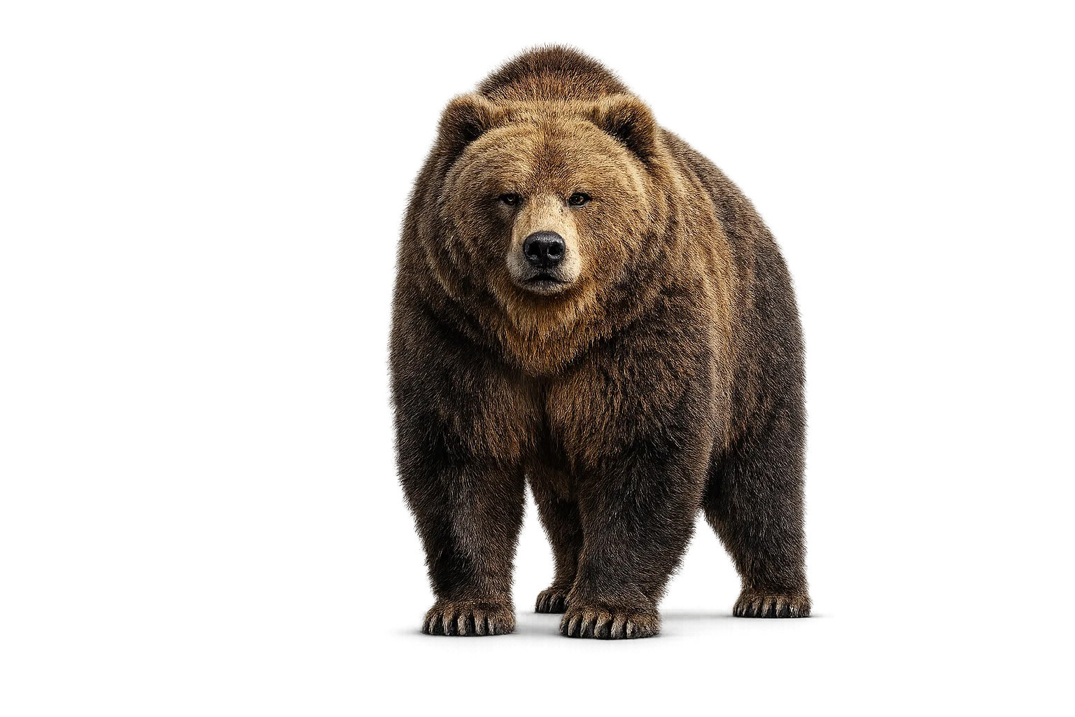 Majestic wild bear PNG with realistic and transparent background