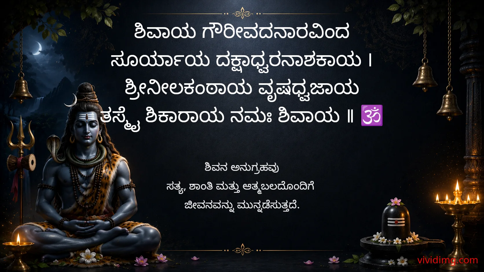 May lord shiva fill your life with divine serenity