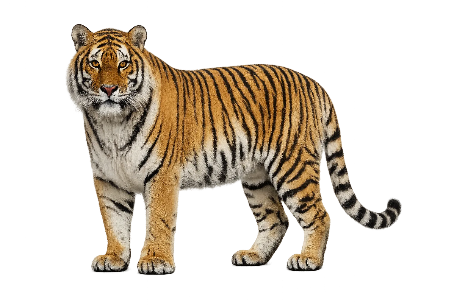Majestic Bengal tiger HD PNG image for free download