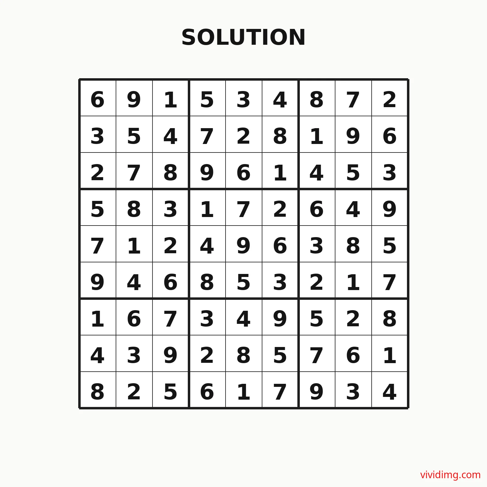 Thoughtful 9x9 number challenge to strengthen logical reasoning - Sudoku - Medium thumbnail 2