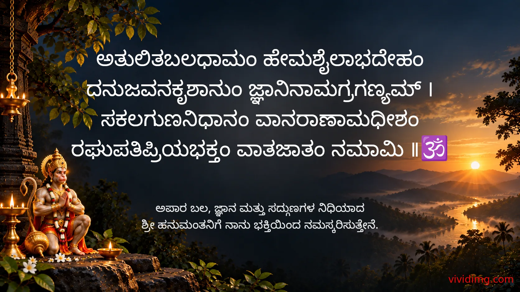 May lord anjaneya fill your life with strength and devotion