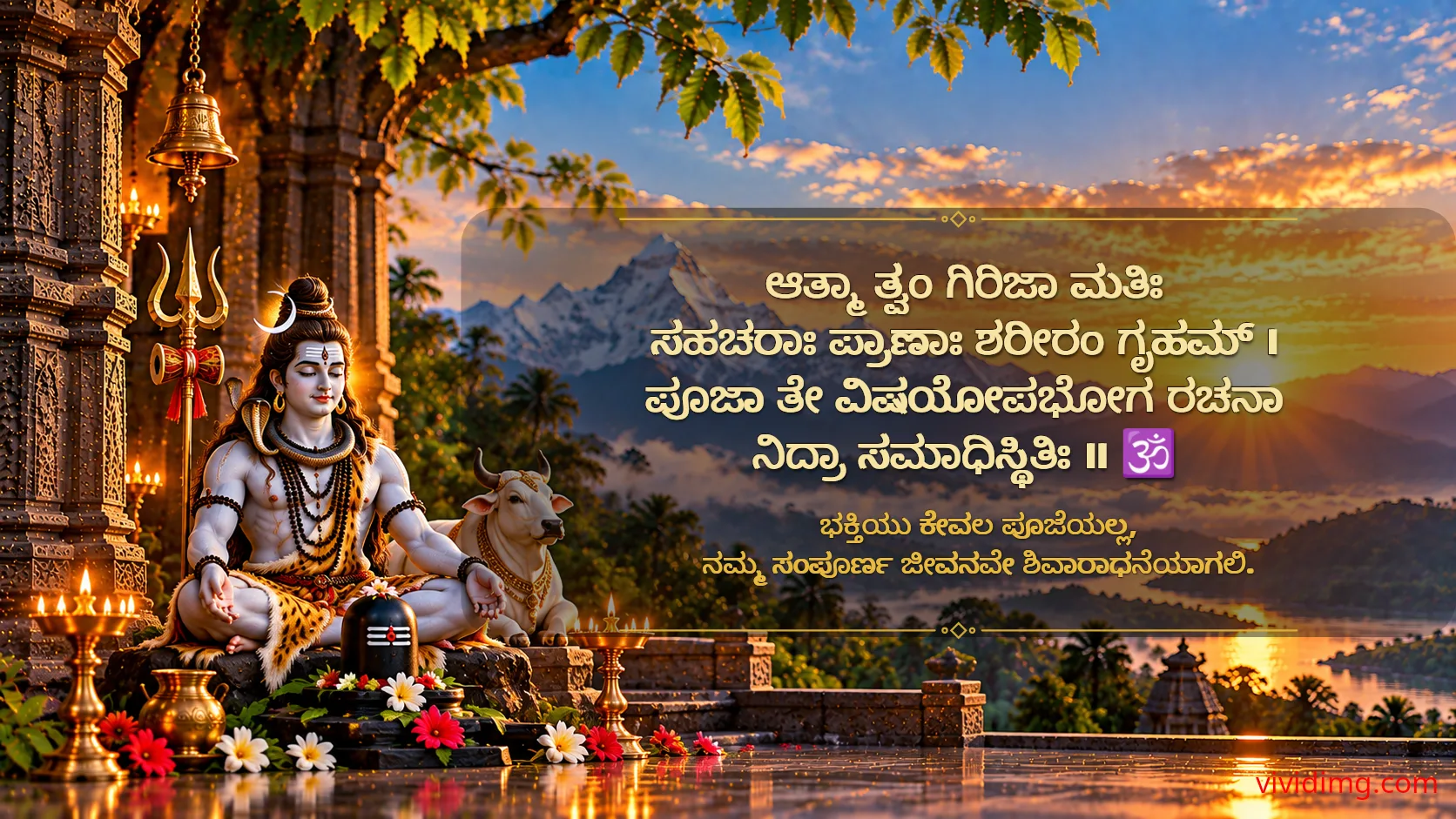 May lord shiva bless your life with inner peace and unwavering devotion