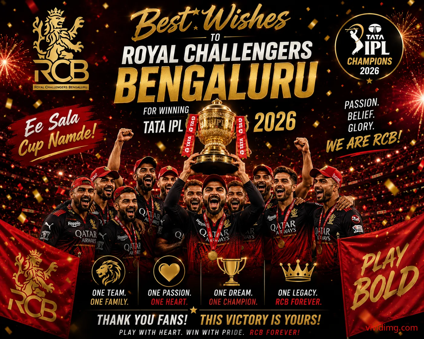 Well done rcb - tata ipl champions 2026