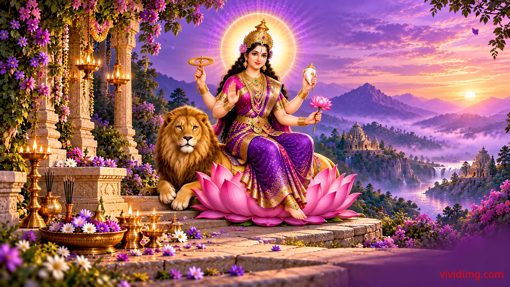 May Maa Siddhidatri Bless You with Wisdom, Prosperity and Divine Success