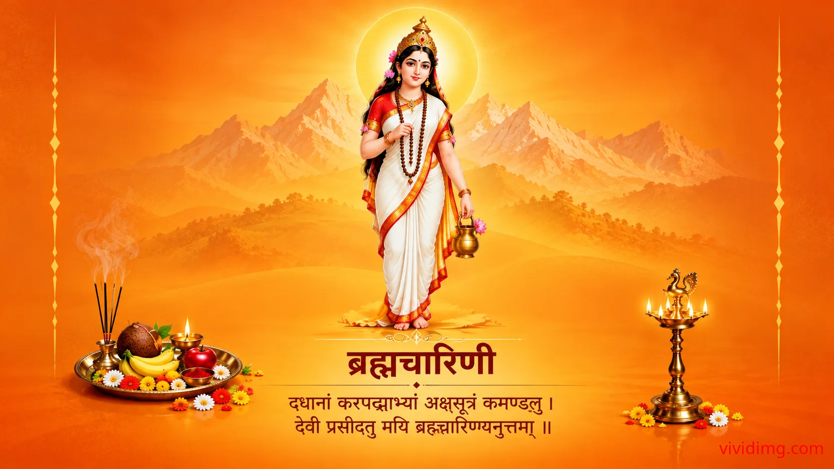 May Goddess Brahmacharini Bless You with Wisdom and Inner Strength