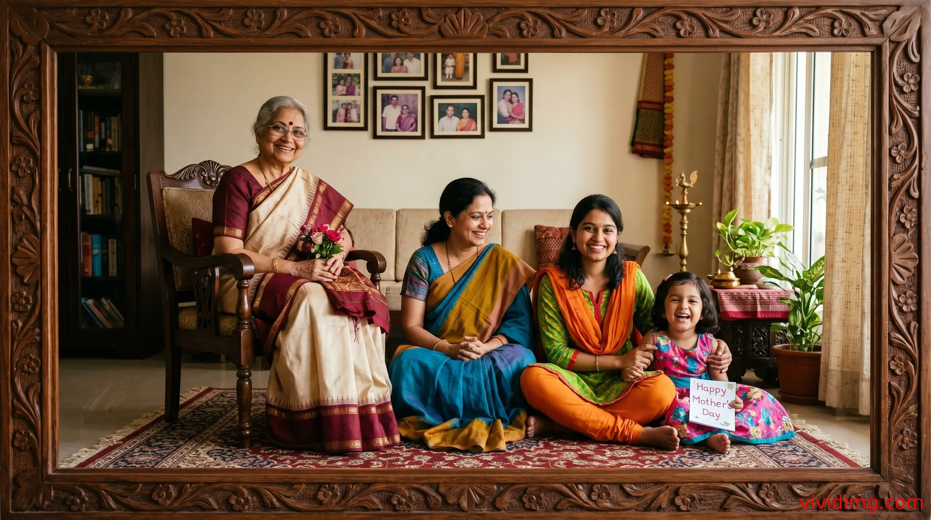 A family of strong women sharing love across generations - Happy Mother's Day