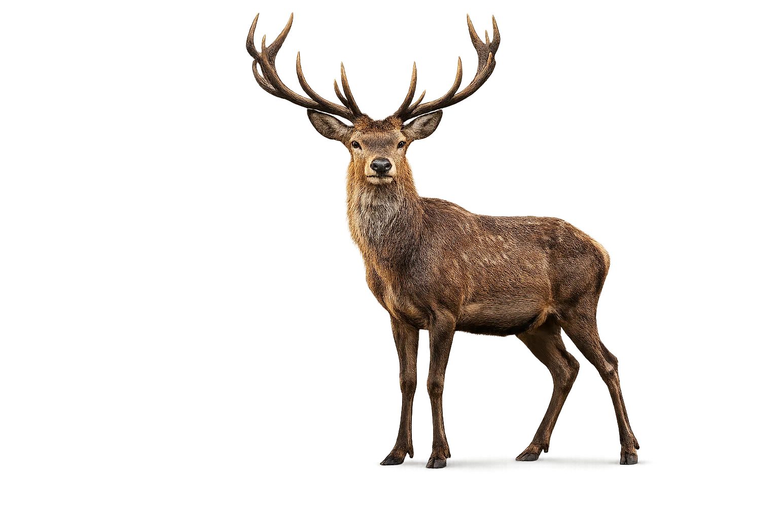 Majestic forest deer in golden sunlight with stunning wildlife beauty
