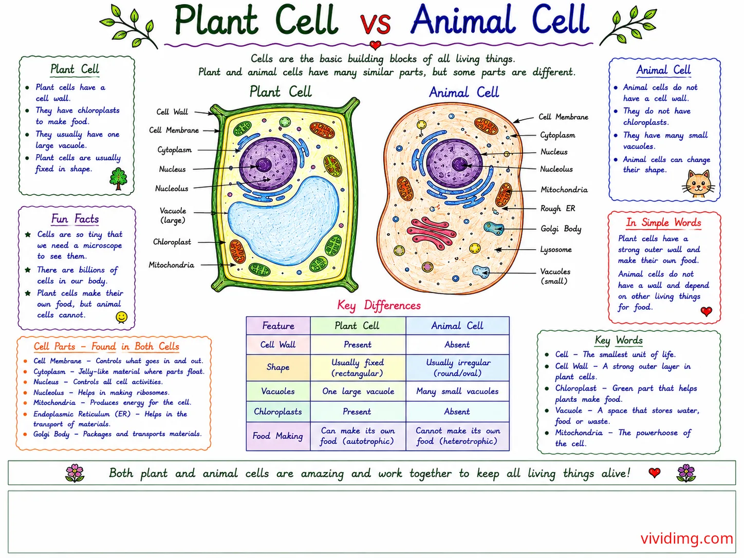 Plant cell vs animal cell – understanding the key differences