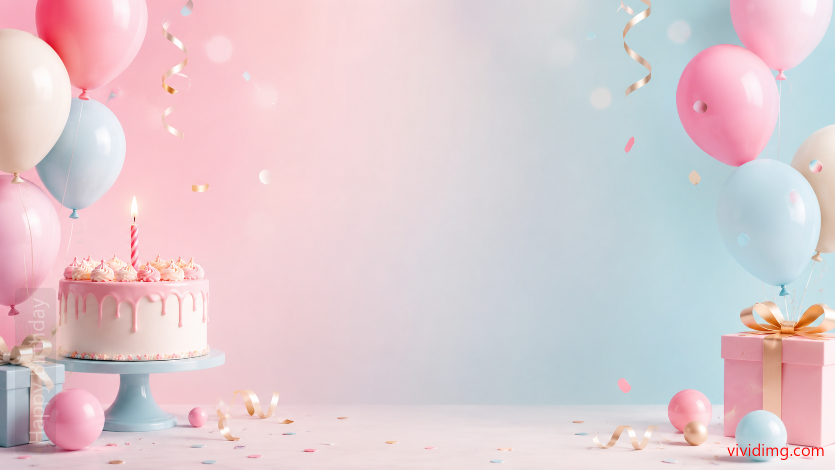 Beautiful Pastel Birthday Celebration Template